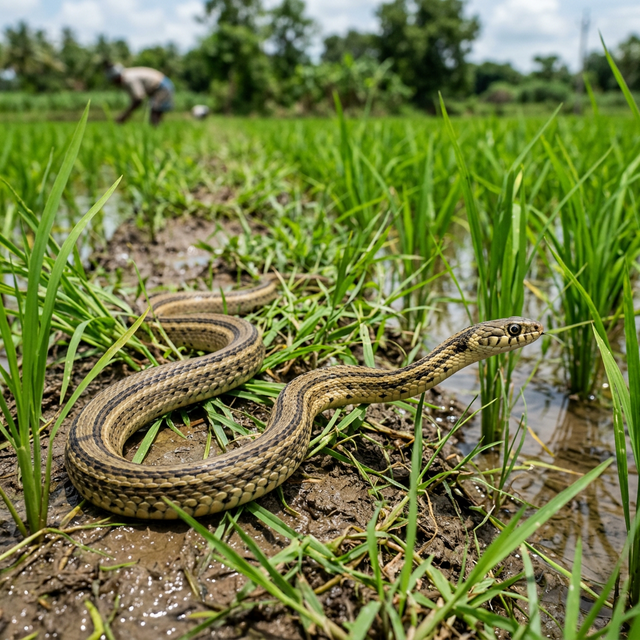 Buff Striped Keelback